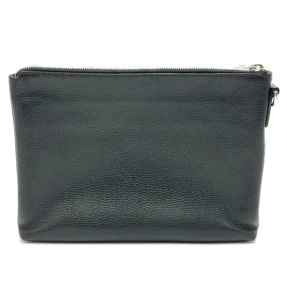 Gucci Strap Bag Cosmopolis Leather Clutch Black